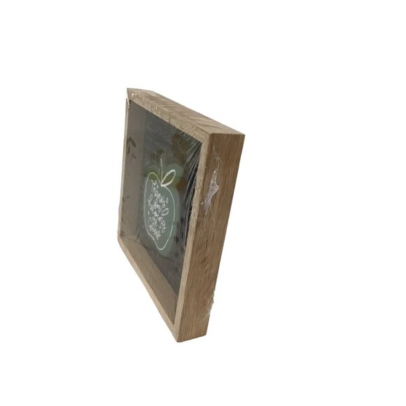 Teacher Appreciation Wall Frame Decor With Green Apple Design - Picture 3 of 4